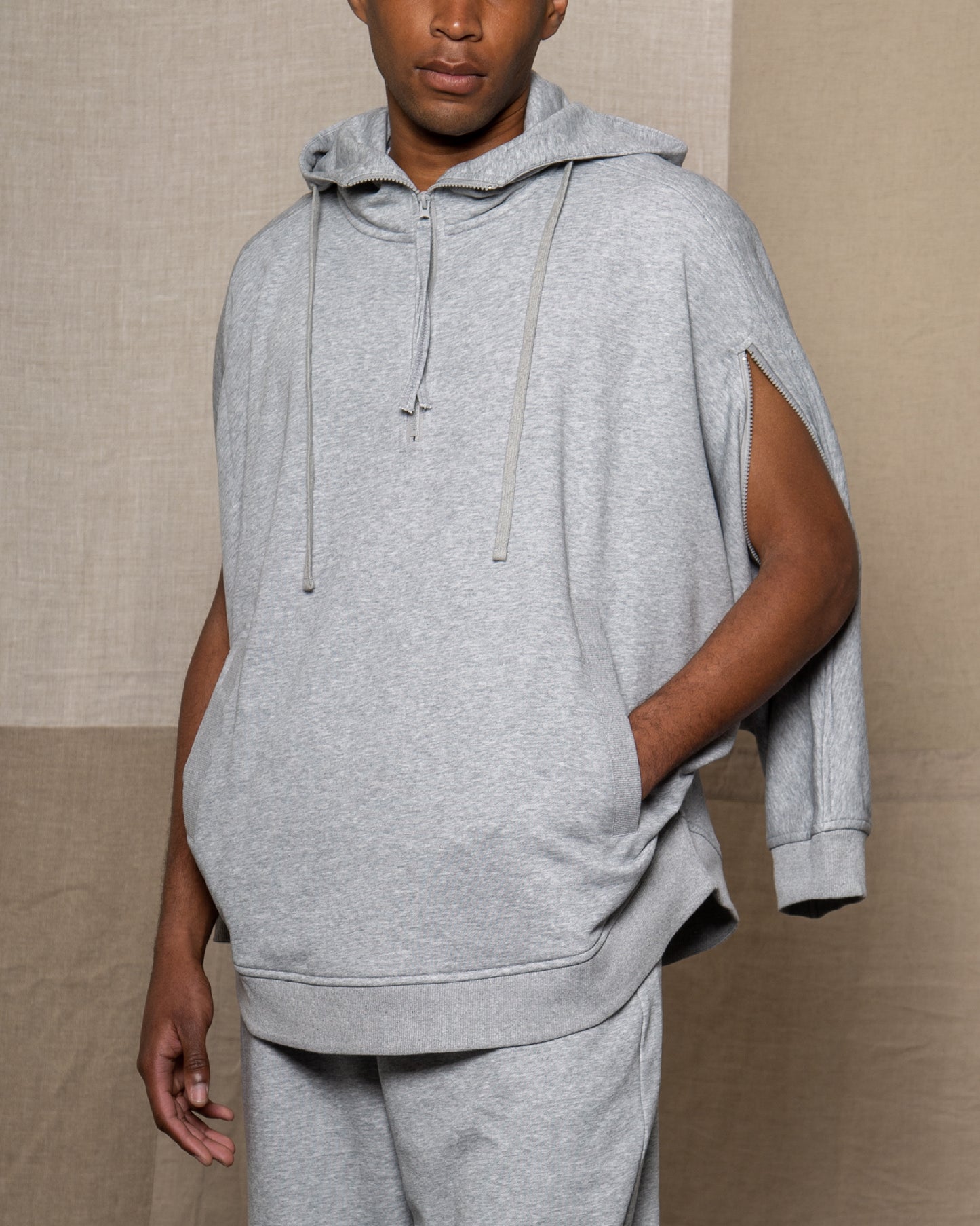 Grey Cape Town Poncho