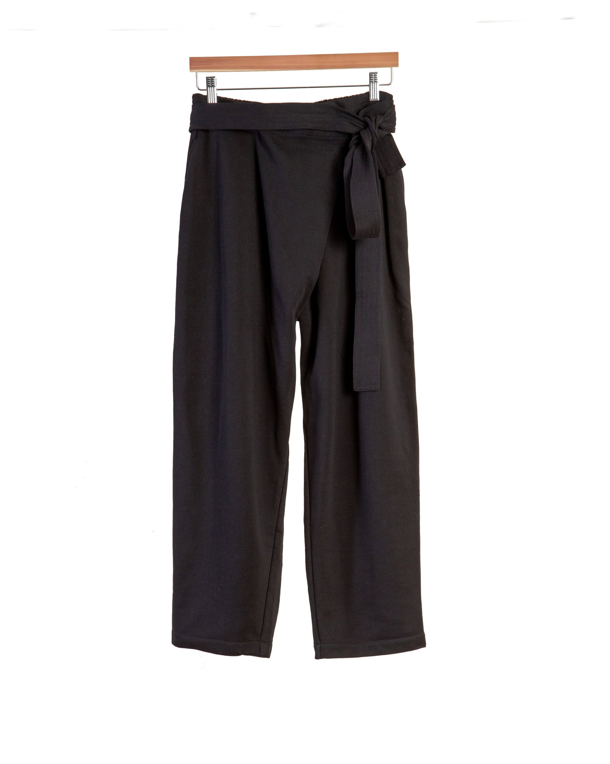 Black Tie Wrap Sweatpant by Mind Less